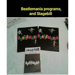 Lot of vintage Beatlemania items, Programs, Stagebill