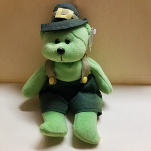 March of Dimes '03 BLARNEY Leprechaun bear beanie w/tags