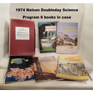1974 Science Program 6 books in case Nelson Doubleday