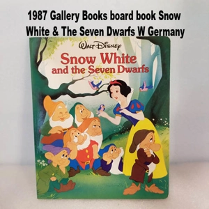 1987 Gallery Books board book Snow White & The Seven Dwarfs W Germany