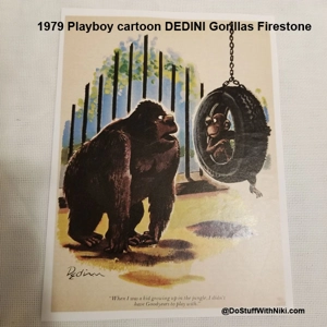 1979 Playboy cartoon DEDINI Gorillas Firestone