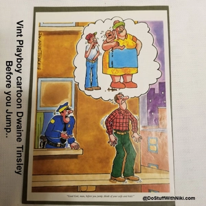 Vint Playboy cartoon Dwaine Tinsley Before you Jump..