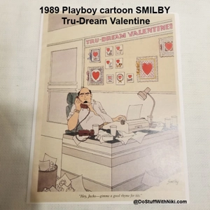 1989 Playboy cartoon SMILBY Tru-Dream Valentine