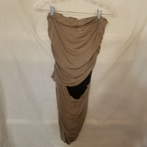 Body Central strapless dress lace midrift