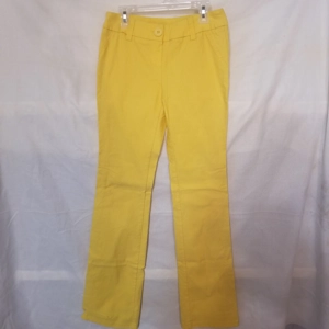 LVL X yellow stretch pants Sz S