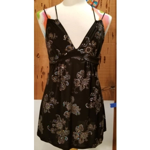 Meghan Noland mini dress sparkly aurora on black SM