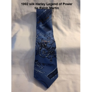 Vintage 1992 RM Style Harley Davidson silk tie