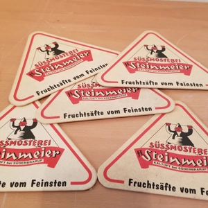 Lot of 5 vintage German coasters