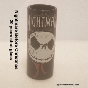 Nightmare Before Christmas 20yr shot glass