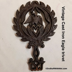 Vintage Cast Iron Eagle trivet