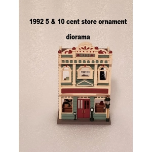 1992 5 & 10 cent store ornament diorama