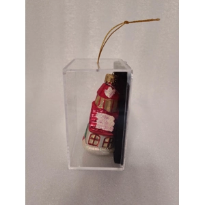 '03 Target glass house ornament in case