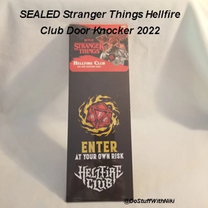 Sealed Stranger Things Hellfire Club Door hanger