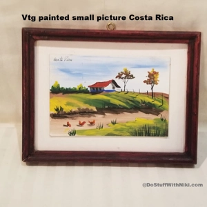 Sm Vintage Costa Rica painting framed