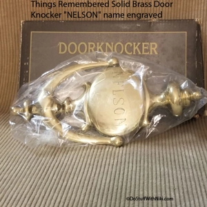 Things Remembered Solid Brass Door Knocker 