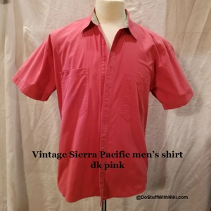 Vtg Sierra Pacific shrt sleeve men's shirt