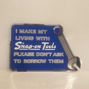 Vtg NOS I make my living...Snap-on Tools toolbox sticker