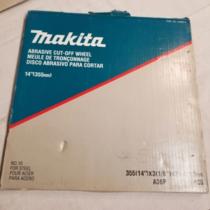 Makita NEW #724603-3 set of 4 Cut off wheels No. 10 14