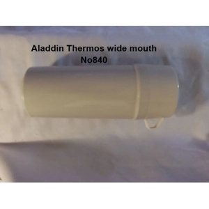 Vtg Aladdin Thermos No 840 Almond wide mouth