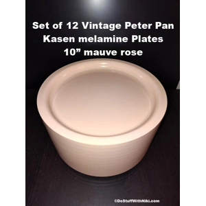 Set of 12 Vintage Peter Pan Kasen melamine 10