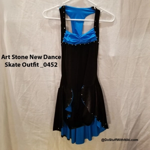NWT Art Stone The Competitor velvet costume bodysuit dress