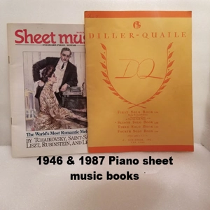 Pair of VTG piano music books 1946 & 1987