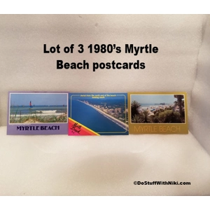 Lot of 3 1980’s Myrtle Beach postcards