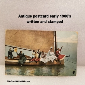 Antique early 1900's postcard addressed & stamped