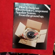 Original 1980's Electro-Voice catalog How to Build Speaker System