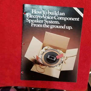 Original 1980's Electro-Voice catalog How to Build Speaker System