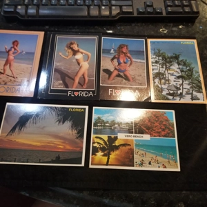 lot of 7 vint Florida postcards.