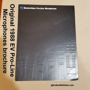 ORIG 1988 EV Pro-Line Microphones brochure
