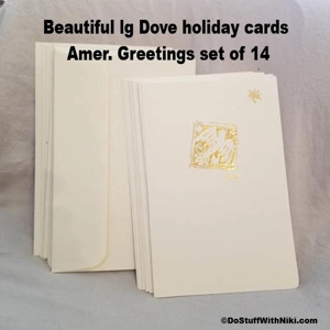 Beautiful lg Dove holiday cards Amer. Greetings set of 14