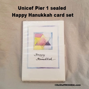 Unicef Pier 1 sealed Happy Hanukkah card set