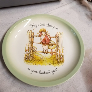 Vtg 1972 Holly Hobbie Plate