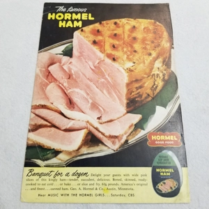 Vintage 1951 Hormel Ham ad