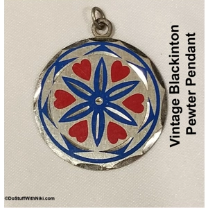 Vintage Blackinton Pewter Pendant