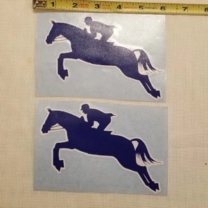 Jumper Horse Decal pair