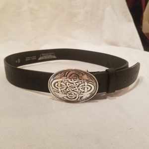 New Lee River Ireland Leather Belt Celtic Hounds