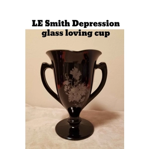 LE Smith Mt. Pleasant loving cup depr. Glass