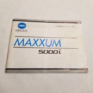 Original 1989 Minolta Maxxum Instr. Manual