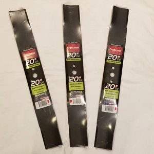 New Maxpower set of 3 lawnmower blades