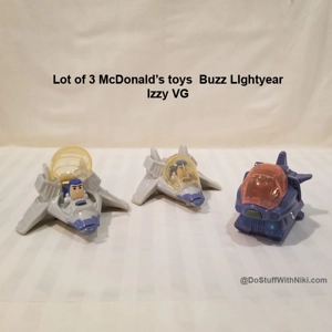 Lot of 3 McD's toys Buzz Lightyear & Izzy