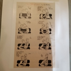 Vint. Playboy cartoon page, The Seduction Jules Yeiffer