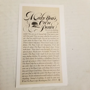 Original 1968 ad The Peace Corps