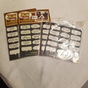 VInt 1980 lot of Photo Talk! word balloon stickers.