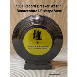 1987 Record Breaker Westin Bonaventure LP shape Vase