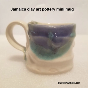Art pottery JamaicaClay mini mug beautiful8