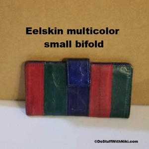 Eelskin multicolor small bifold