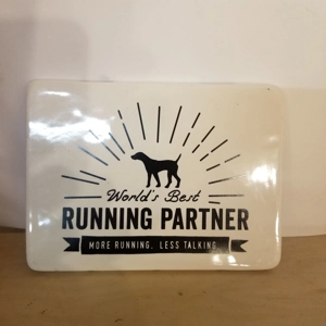 Worlds Best Running Partner Dog Tile